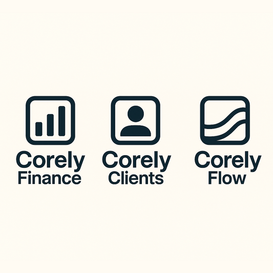 Corely Essentials — 3 Modules + Sheets